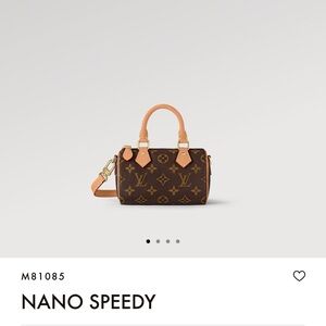 Louis Vuitton Nano Speedy Brown Bag